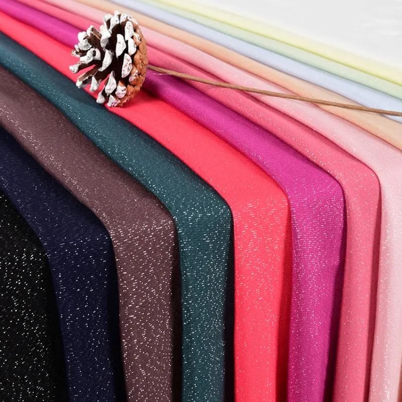 100x150cm Gypsophila Fabric Rayon Silver Bright Silk Light and Breathable for Skirt Dress Party Decoration Shiny Material