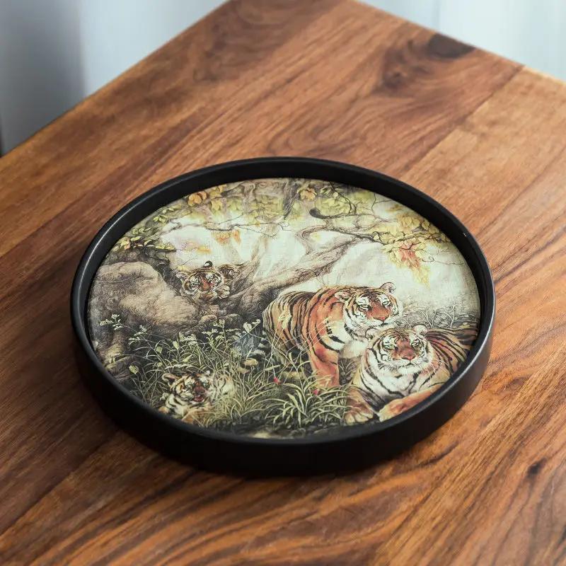 Chinese Style Tea Mat Quick-drying Water-absorbing Pottery Tea Tray Kung Fu Tea Coaster Tea Ceremony Table Tea Set Accessories