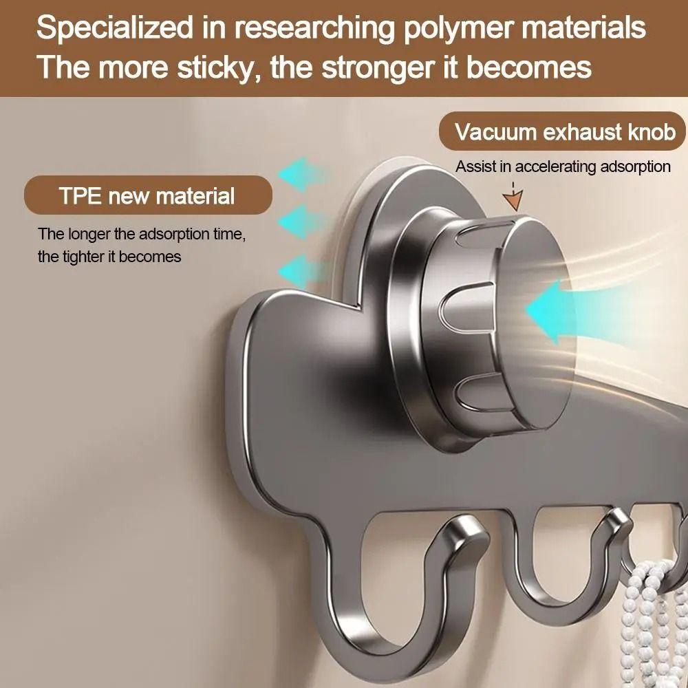 Strong Load-bearing Bathroom Towel Holder Waterproof Hanging Coat Rack Restroom