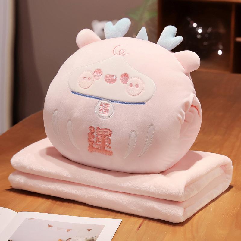 

Подушка-ковдра двостороннього призначення, подушка для сну для дівчаток, автомобільна подушка, ковдра два в одному для офісу, подушка для сну один в одному 35X35cm рожевий