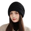 Winter Hat Women's Gypsy Wool Knitted Hat Big Head Circumference Showing Face Small Headhat Fashionable Versatile Warm Cold Hat