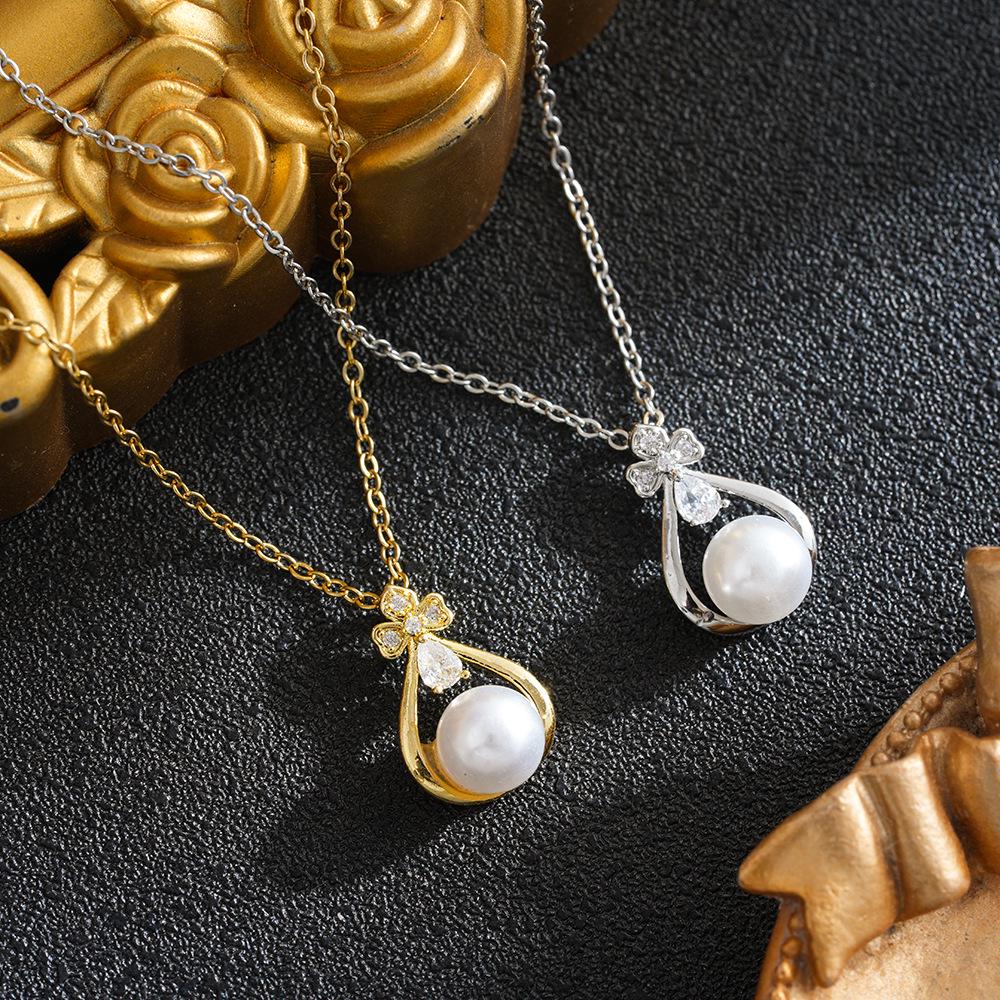 18K Gold Baroque Pearl Pendant Necklace - Elegant, Fashionable, Versatile Women's Clavicle Chain