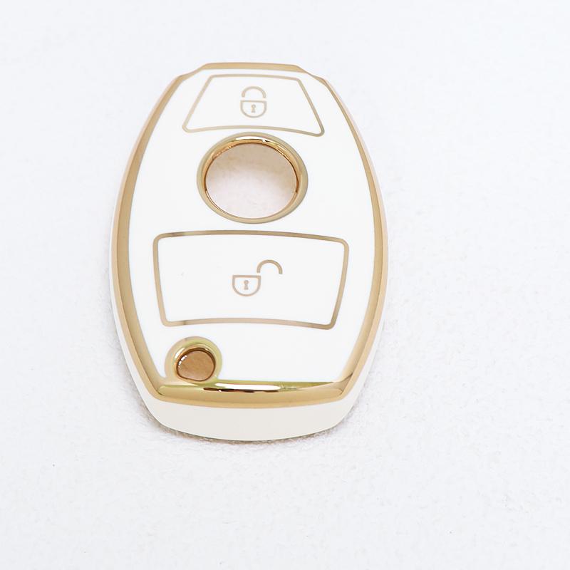 

Shell Tpu Car Key Case Cover Keychain Fob For Mercedes Benz W204 W205 W212 W463 W176 A B C E Class Glk Glc Cls Cla Amg Gls Gla