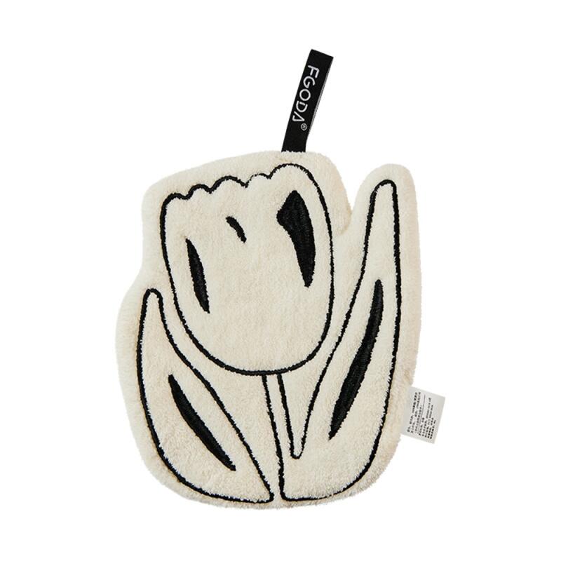 Kitchen hygiene dishcloth, sink microfiber towel tulip