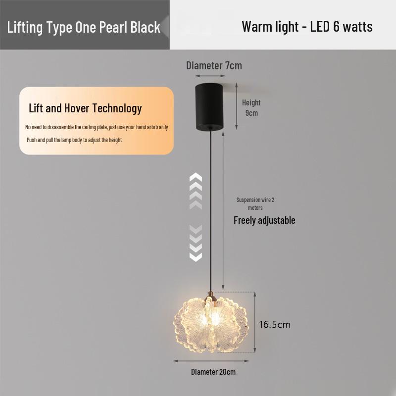 Modern French Cream Pendant Lights: Minimalist Bedside and Hallway Fixtures