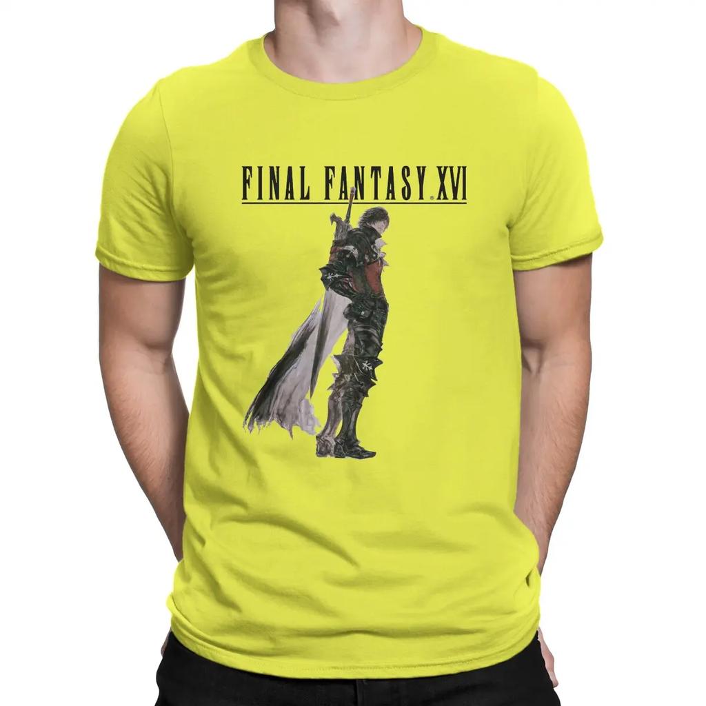 Cool T-Shirt for Men F-Final Fantasy Casual Pure Cotton Tees O Neck Short Sleeve T Shirt Birthday Present Tops