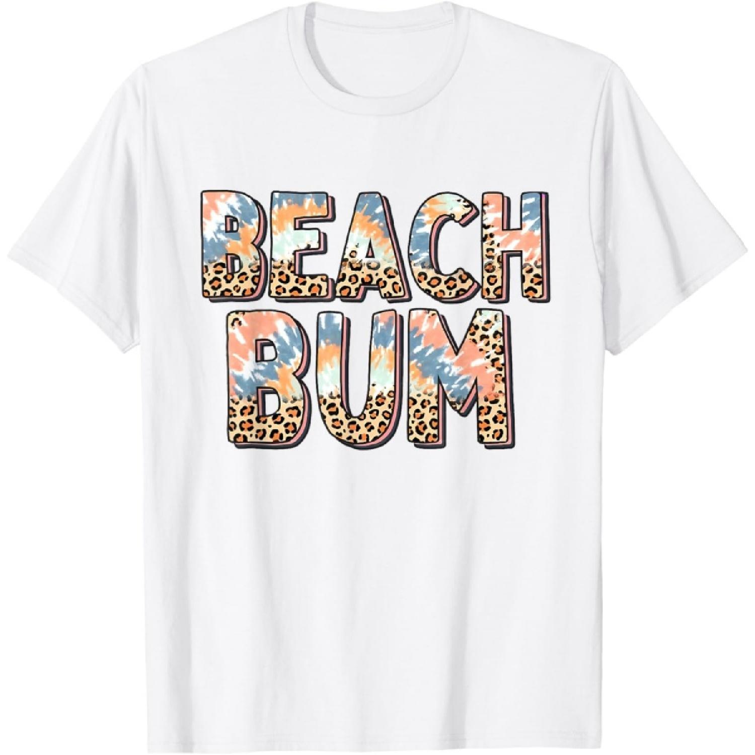 Beach Bum T-Shirt for Men Women Girls Kids S