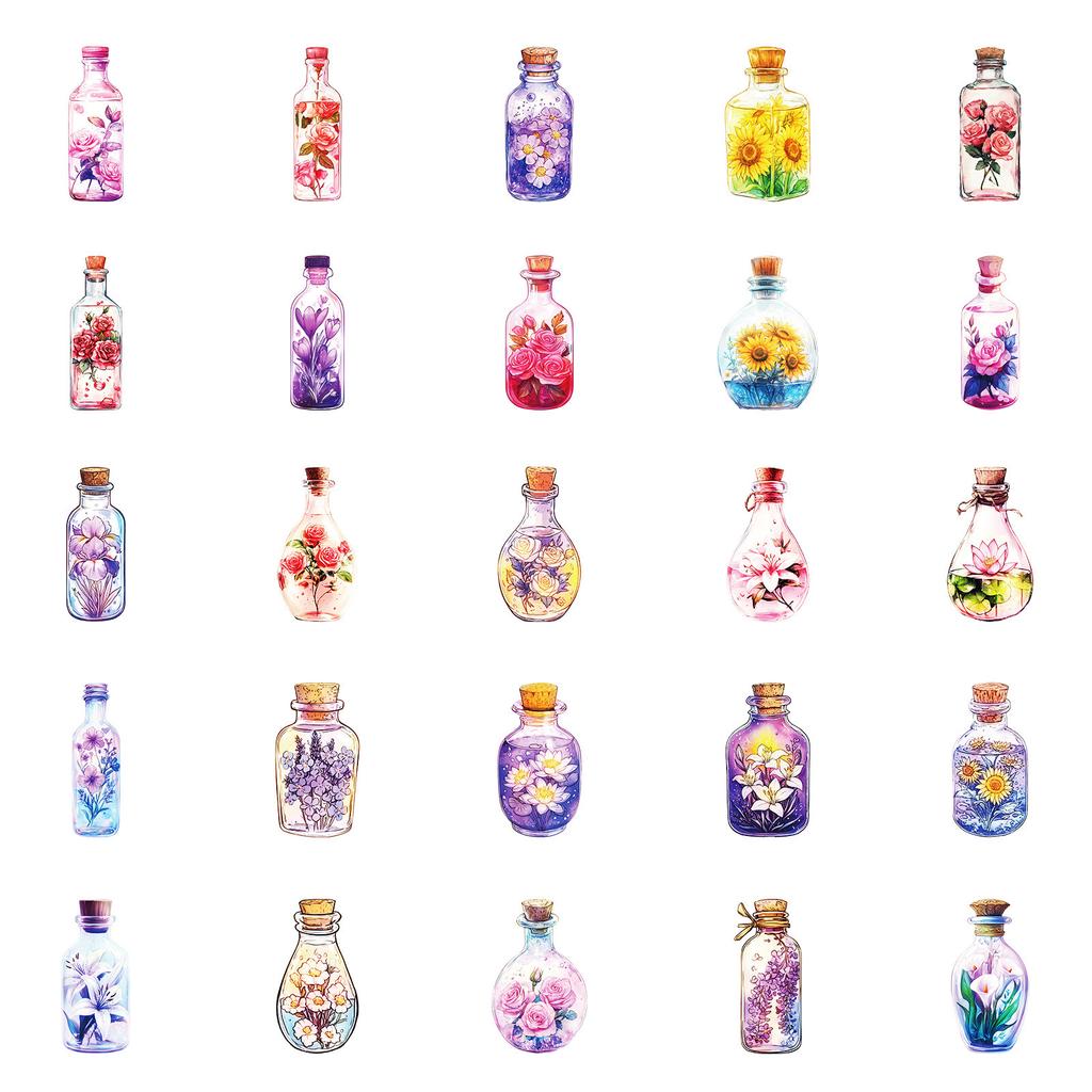 50 Neue Kreative Blumen Welt Graffiti Aufkleber DIY Skateboard Kühlschrank