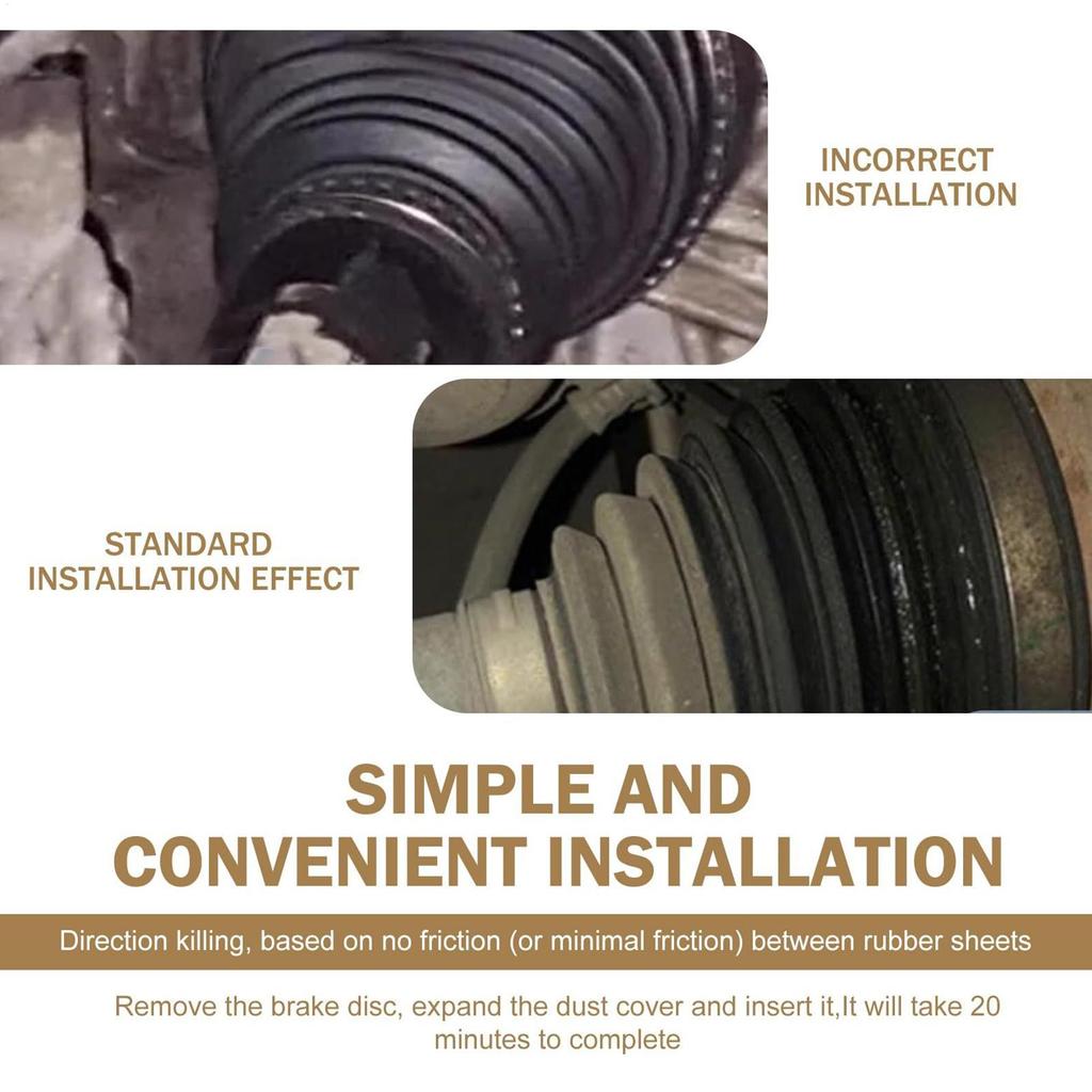 Steering Rack And Tie Rod Boots Dustproof 2 Pieces Universal Auto Supplies Steering Rod Cover For SUV RV Vehicle Winter Cold