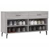 VidaXL Shoe Bench, Shoe Cabinet with 4 Shelves and Legs, Shoe Rack with 2 Drawers Living Room, Modern, 829762