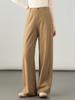 Women's Autumn 2025 High-Waisted Lyocell Wool Pants - Narrow to Wide-Leg, Drapey, Floor-Length Trousers.
