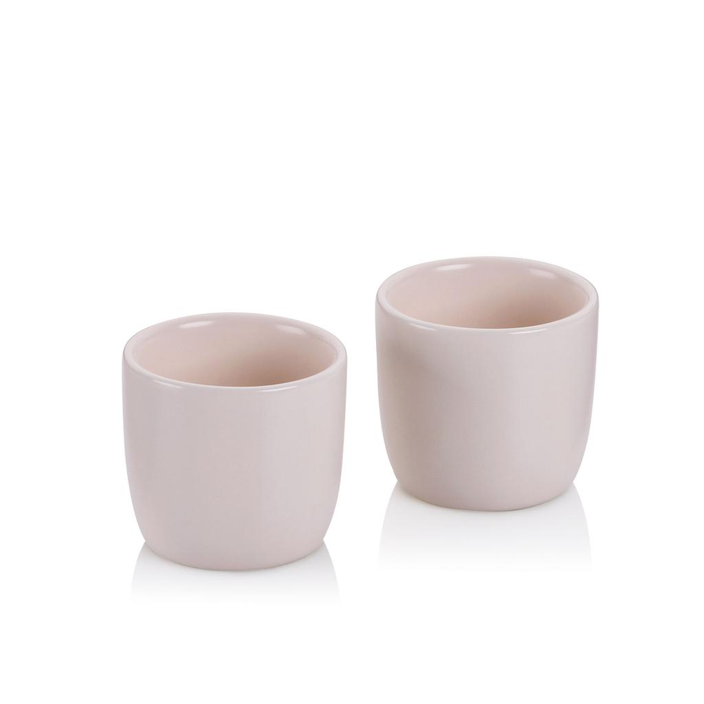 Kieliszki do jajek, 2 szt., porcelana, śred. 5 x 4,5 cm, beżowe / Kela