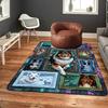 Cybernetic Canine Collage Pattern Rug Floor Mat for Living Room or Bedroom Soft and Comfortable Carpet a Gift for Birthday and Holiday.