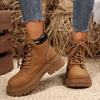 2025 New Women's Fashion Martin Boots Women's Height Increase Fashion Outdoor Home Yellow Boots