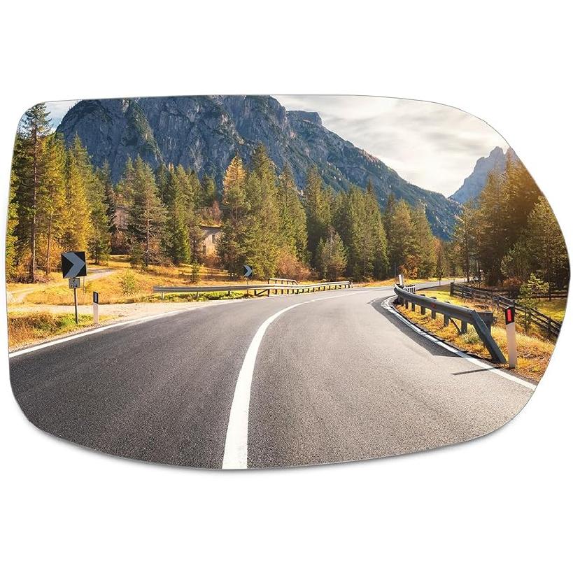 SCITOO Driver Side Mirror Glass For 2003-2007 For Cadillac Escalade, For Chevy Avalanche, Silverado Suburban Tahoe, For GMC Sierra Yukon Left Heat