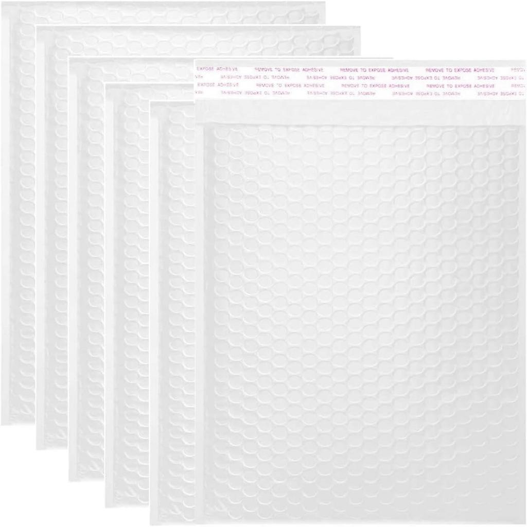 12-25 Pack Bubble Mailers Shockproof - Self-Seal Lightweight Padded Envelopes for Safe Shipping Jewelry, Phones, Gifts & Fragile Items