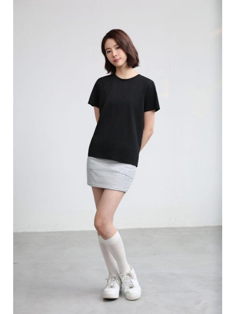 Summer Men's and Women's Short Sleeve T-shirt Soft Lightweight Unisex Cool  Round Neck Tshirt YG-253