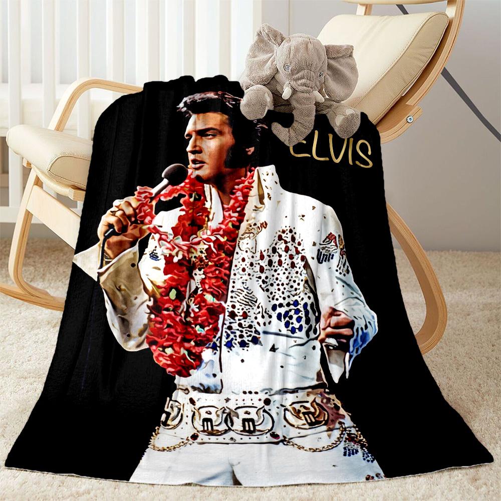 Elvis Presley Performance Blanket Comfortable Great for Bed Couch Picnics for All Occasions Warmthful Decor Suitable for Gifting Relatives and Friends