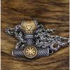 Hohe Qualität 316L Edelstahl Doppelseitige Viking Rune männer Anhänger Halskette männer Thor Hammer Anhänger Schmuck Geschenk