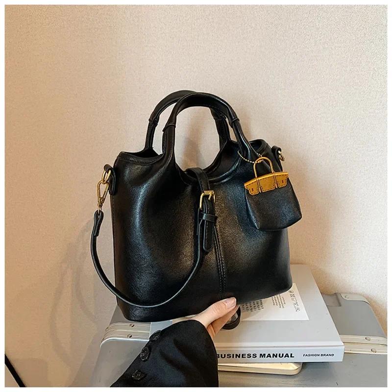 Vintage Burgunder Umhängetasche für Damen Große Kapazität Einzelschultertasche Einfache Reisetasche Klassenzimmer Tragetaschen Designer Neu