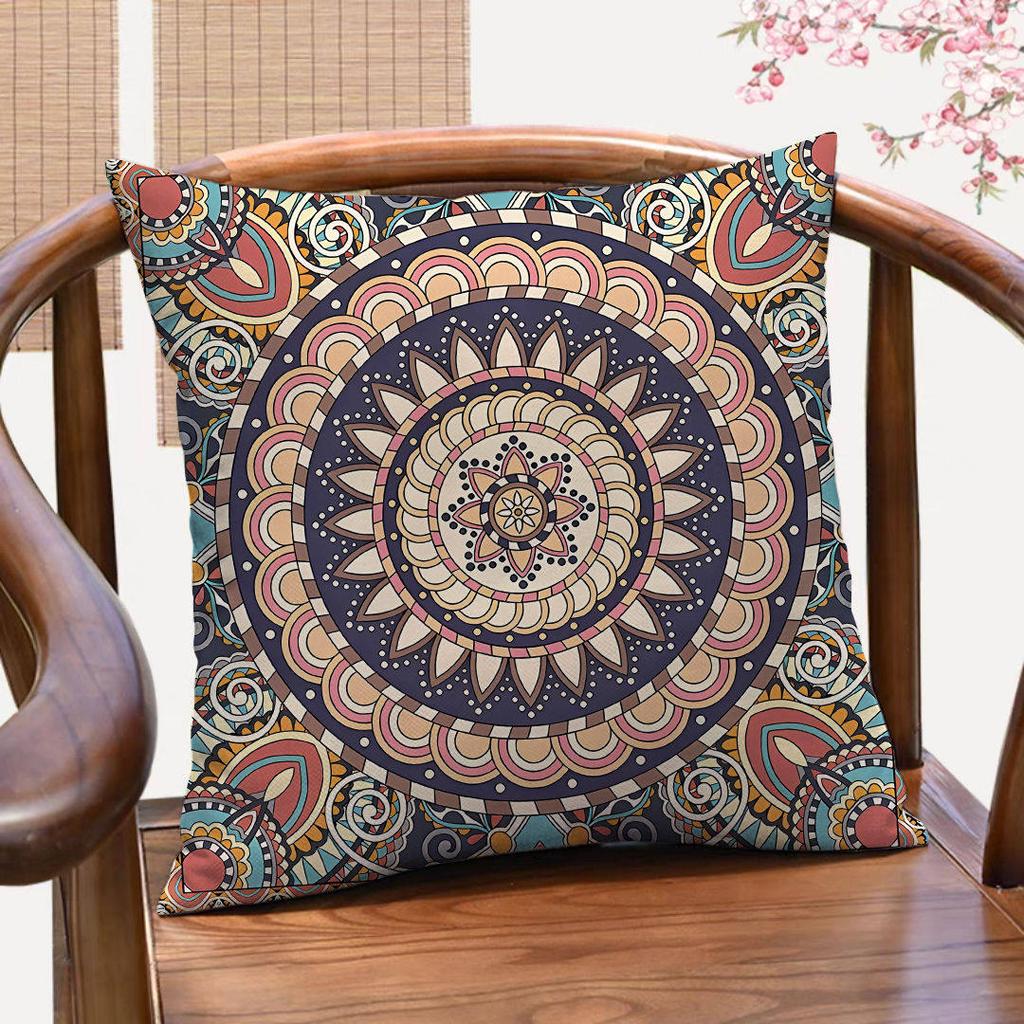 Vikama Bohemian Ethnic Style Pillow Set Cushion Set Living Room Bedroom Sofa Comfortable Home Decoration