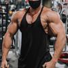 Bodybuilding Stringer Tank Tops Men Gym Clothing Fitness Sleeveless Shirt Cotton Racer Singlets Summer Plain Y Back Running Vest
