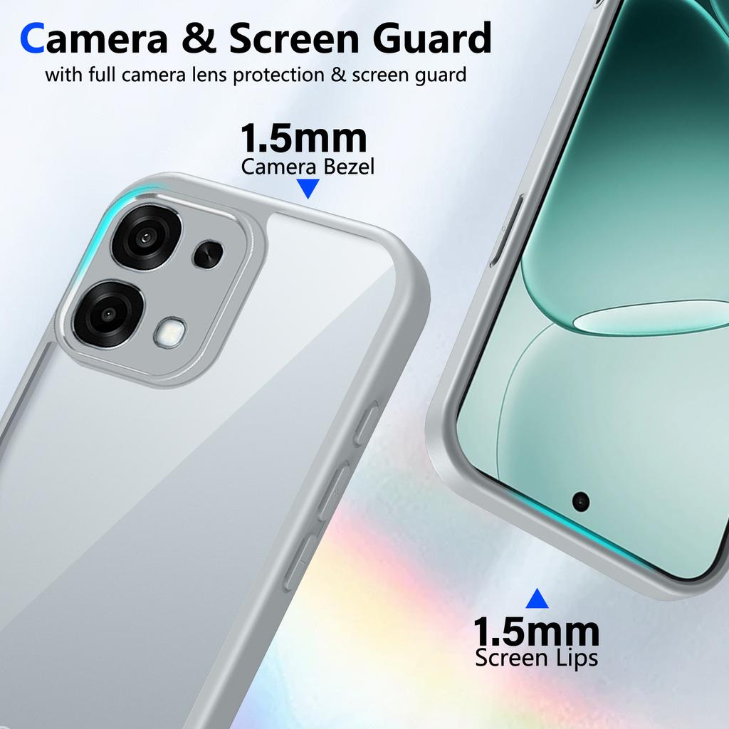 Oppo F31 5G CPH2781 Pouzdro Nárazuvzdorné Vzduchový polštářek Silikonový nárazník Průhledný Matný zadní kryt Pevné pouzdro na telefon pro Oppo F31 OppoF31 2025