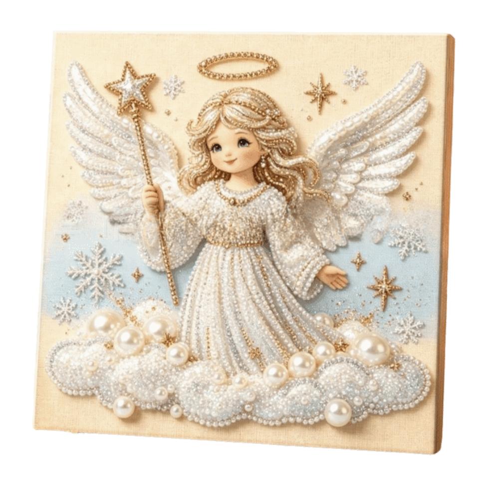 With Frame DIY Pearl Bead Art Set Handmade Christmas Decor Santa Crystal Painting Set  Christmas