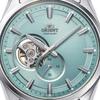 Orient Men's RN-AR0009L (Contemporary Semi-Skeleton Men's Metal) Round Watch Silver Stainless Steel