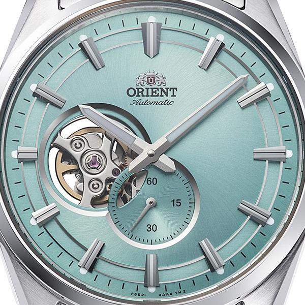 Orient Men's RN-AR0009L (Contemporary Semi-Skeleton Men's Metal) Round Watch Silver Stainless Steel