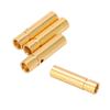 10 szt. 12.031 Pozłacane Miedziane Wtyki Bananowe 3.0mm Męskie i Żeńskie Wtyki Końcowe Złącza Metalowe