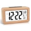 Wooden Alarm Clock with Calendar and Temperature displayed. Solid Wood Digital Clock for Desktop Decoration. Gift Idea2