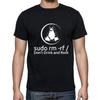 Sudo rm -rf Ikke Drikk og Root Pingvin T-skjorte Herre Dame T-skjorter Topp Tee