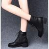 Zapatos de Mujer 2025 Botín Chelsea de Lujo Botín de Cuero para Mujer Zapato Grueso de Invierno Botines de Plataforma Tacón Grueso Diseñador de Marca