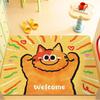 Cartoon PVC Loop Door Mat - Dirt & Wear-Resistant, Easy Clean Foot Rug for Home & Hallway