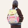 Travel Backpack Color Contrast Backpack Large Capacity Lightweight Student Schoolbag