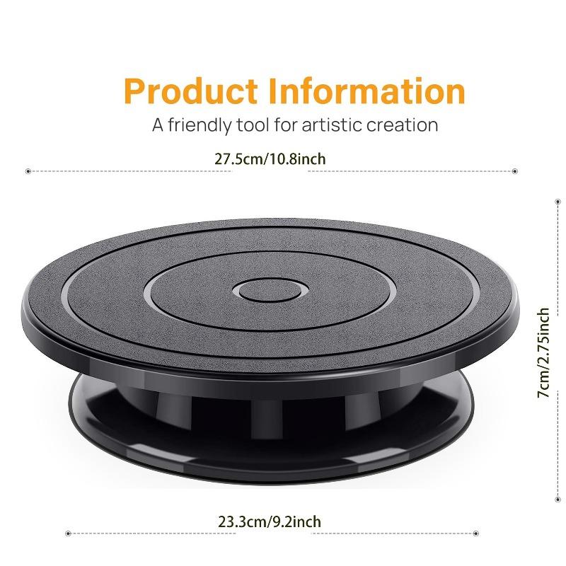 Cake Turntable Plastic Piping Table Ceramic Turntable Piping Multifunctional Workbench Baking Practical Non Slip Utensils Tools