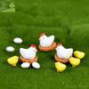 Lovely Fairy Garden Hen Chick Egg Henroost Tiny Micro Landscape Resin Miniature Ornament Decoration Figurine