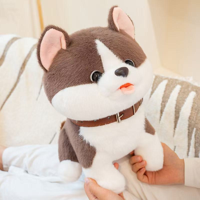 25/35cm Glückshund Puppe Stofftier Plüschtier Handgemachte Puppe Cartoon Anime Niedliches Kissen Kissen Lustiges Kindergeburtstagsgeschenk Puppe
