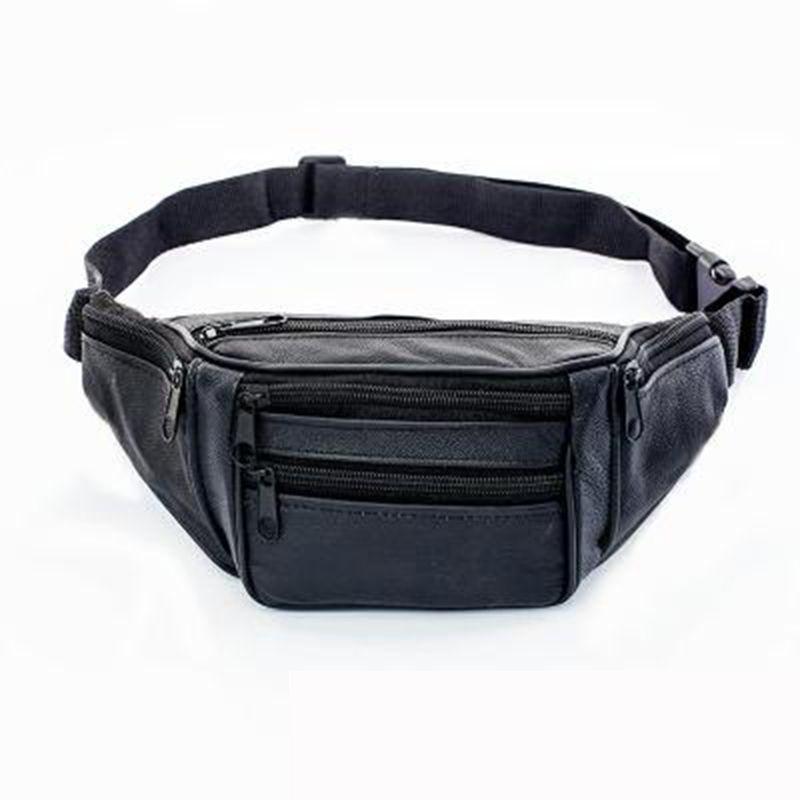 Borsello da vita impermeabile alla moda con tasche con cerniera multi-organizzate