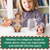 Baby Jesus Figure Mini Manger Resin Baby Jesus Manger Sculpture Christian Holiday Ornament Statue Figurines Miniatures