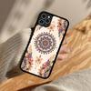 Mandala Painting PC+TPU Phone Case For iPhone 17 16 15 14 PRO MAX 11 12 13 PLUS MINI Cover