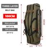 Fishing Gear Bag  Green Waterproof and Wear-resistant Multifunctional Shoulder Bag  Dual Shoulder Carry System