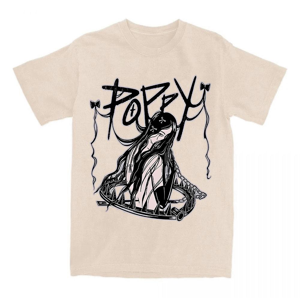 Poppy Zinc Bear Trap Tee Summer Cotton O-neck Short Sleeve T-shirt Casual Fashion Women/Men Tshirts Graphic Clothes