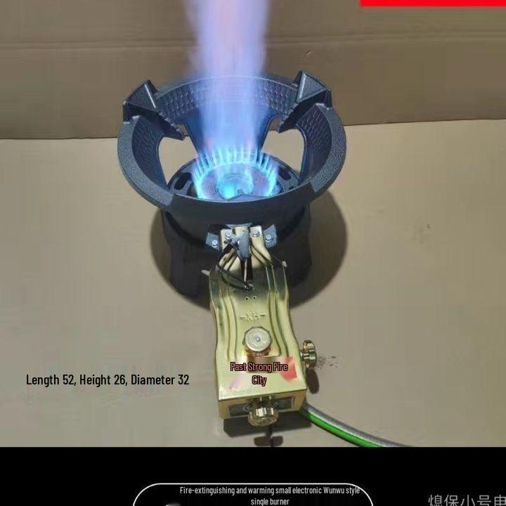 Heavy-Duty Commercial Cast Iron Wok Burner Head with High-Pressure Flame