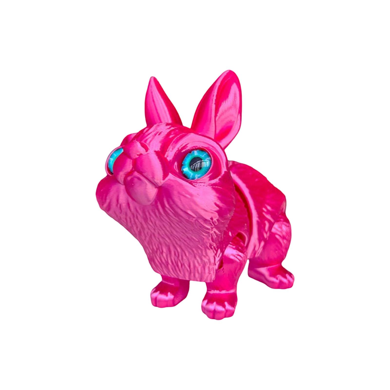 3D-печатные украшения, 3D-печатные животные-антистресс игрушки, Пасхальные подарки, Настольные украшения One Size красный