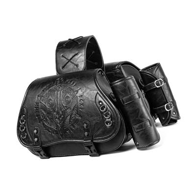1 Pair Retro Punk Style Saddlebag Motorcycle Tool Bag Waterproof Travel Luggage Storage Bag Motorbike Over Saddles Bags