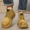Men Boots Winter High Top Leather Shoes Fashion  Shoes Fashion Ankle Boots Business Casual Outdoor Shoes Male Sneakers New