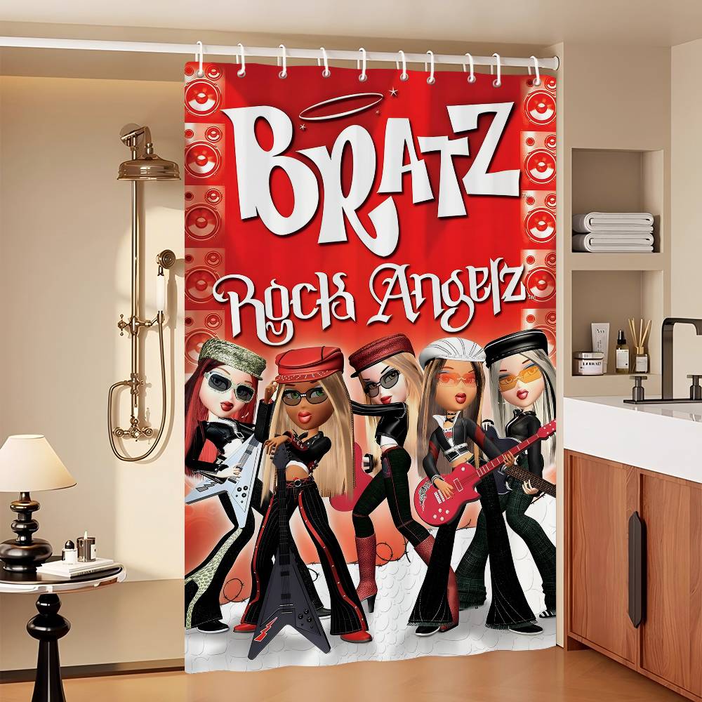 

Лялька Bratz Класична Шторка для Душу, Декоративна Шторка для Ванної Кімнати, Водонепроникна Шторка для Душу з Гачками 150x180 cm