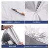 ANBEN Half Car and with Adjustable Elastic Fabric Cover, Fleece-Lined, Waterproof, Dustproof, UV-Resistant, Reflective, Bands. Size Width 165cm,